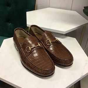 Mens Gucci Crocodile Shoes 